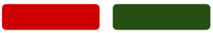 Two rectangles. One is red and the other is green.